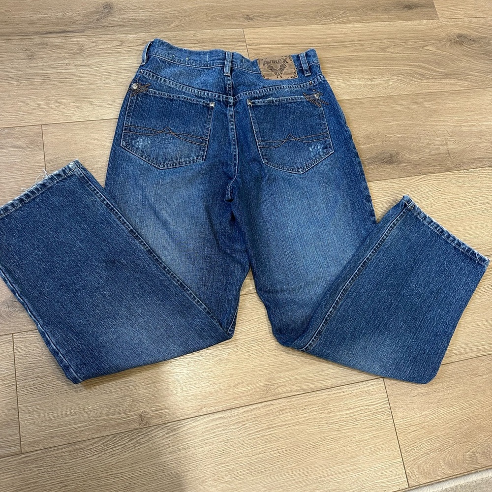 Avirex Men’s Relaxed Fit Jeans Sz 30 – Distressed Vintage Y2K Style - Picture 5 of 15